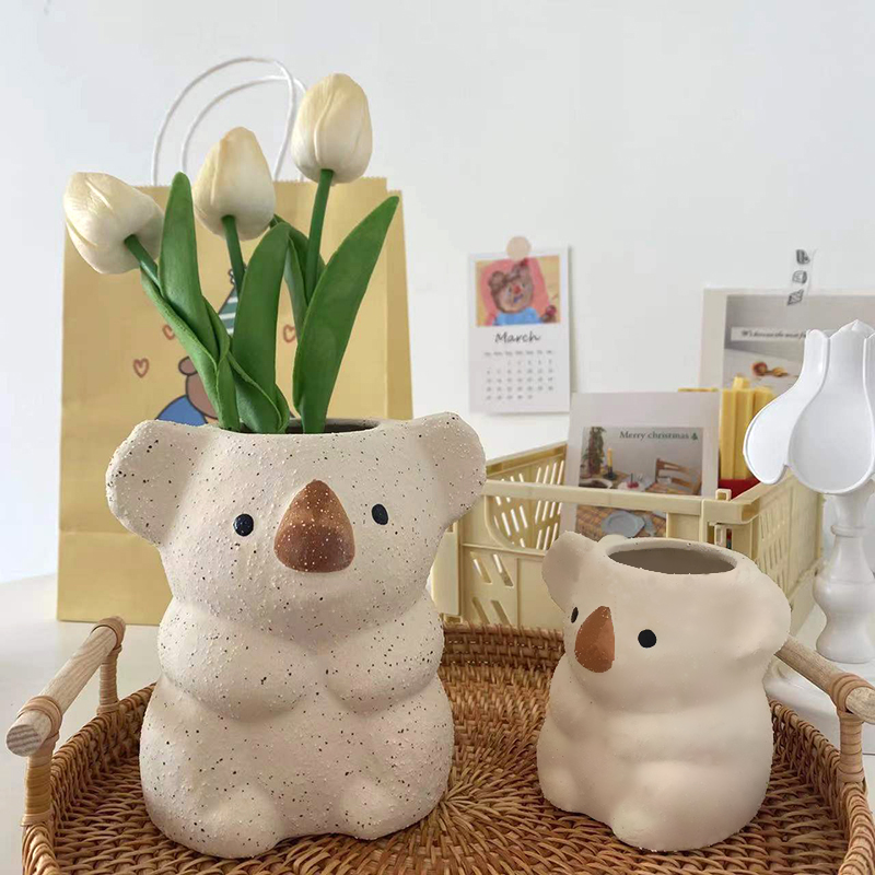 Snake Plant Ceramic - Cartoon Leuke Koala Vaas Hars Bloempot