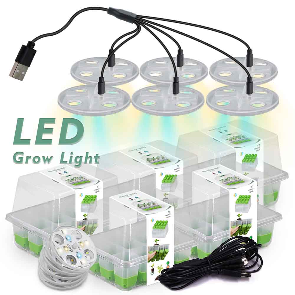 Plant Parent Kit - LED-groeilicht Zaailing Starter Tray Kit met