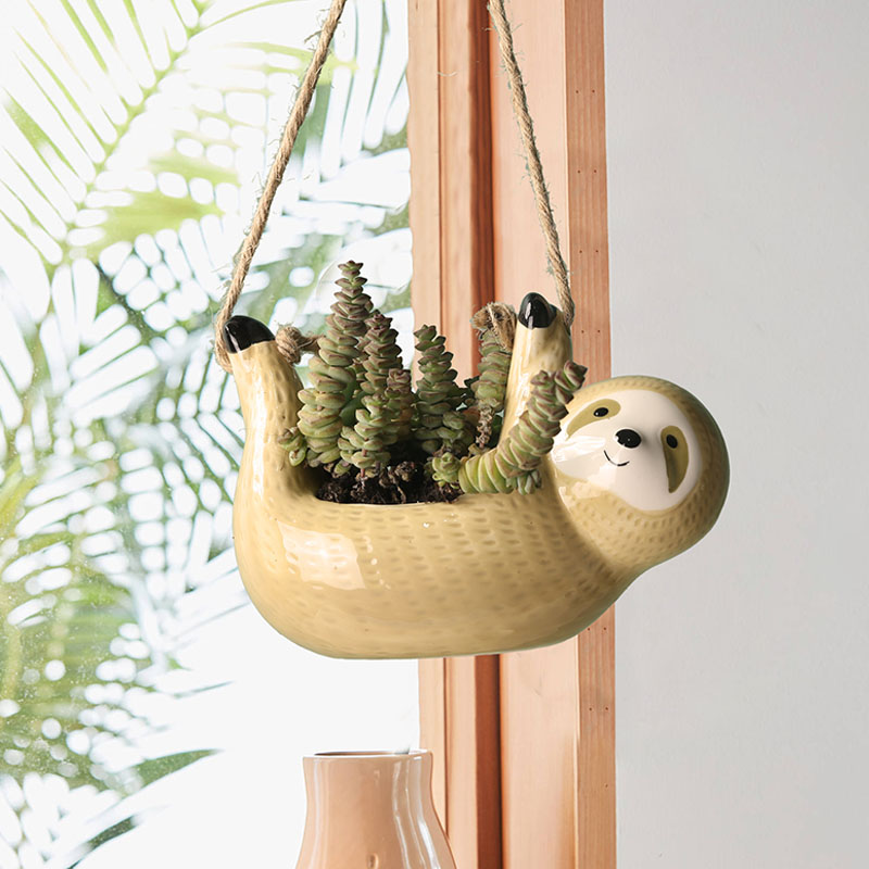 Snake Plant Ceramic - 1Pcs Keramische Opknoping Plant Potten Scindapsus
