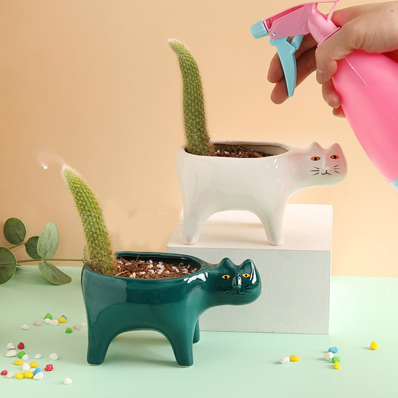 Leuke Kat Keramische Tuin Bloe - Snake Plant Ceramic recensie en prijs
