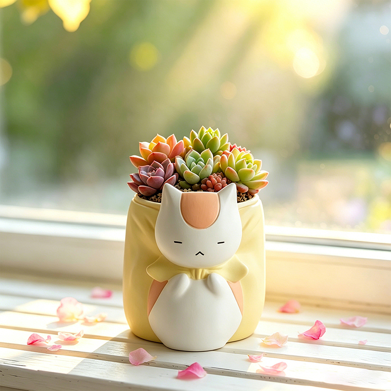 Slaapzuchtige dikke kat hars s - Snake Plant Ceramic recensie en prijs